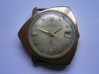 Vintage Gents Wristwatch Orfina Automatic Watch Spares Eta 2452 Swiss