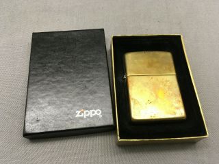 Zippo Solid Brass Lighter Bradford Pa L X
