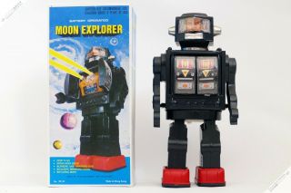 Amico Horikawa Yonezawa Moon Explorer Robot Tin Japan Hk Vintage Space Toy