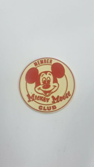 Vintage Disney Mickey Mouse Club Member Magnet Souvineer Made In Usa
