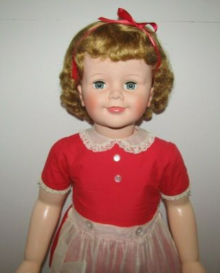Vintage Doll Ideal Playpal Alexander Joanie In Christmas Dress 35” 1959 – 1960s