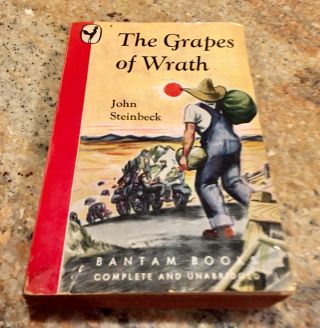 The Grapes Of Wrath John Steinbeck Bantam 1st Printing Pb