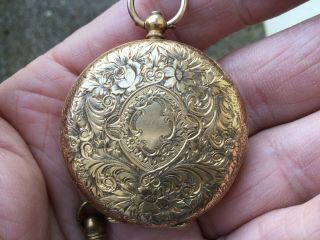 Antique 18k Gold Pocket Watch By A.  Livingstone 1st Quality 2