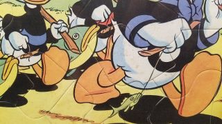 Vintage 1950 Disney Toy Puzzle Donald Duck and Boys 3