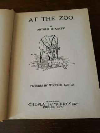 At The Zoo,  Arthur O.  Cooke,  1935 HB 3