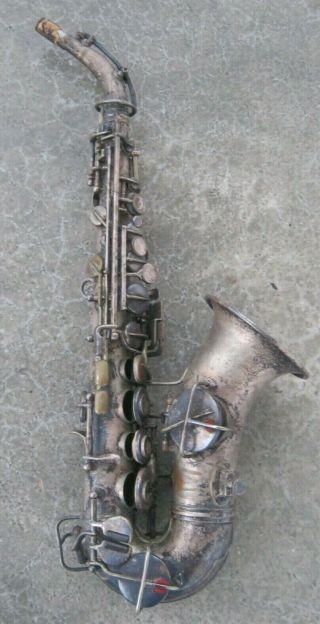 Antique Saxophone - Curved Soprano Sax - The Boston - Patent Dated 1914