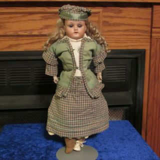 Antique W.  & C.  250 5/0 Bisque Head Doll Marked Moa For Repair