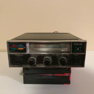Vintage Car Stereo 8 - Track Tape Player Craig