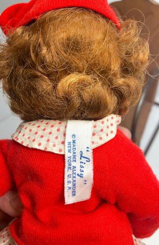 Vintage Madame Alexander Lissy doll in tagged dress with RARE 1950s HTF 2