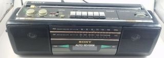Vintage Sony Cfs - 220 Stereo Cassette Player Recorder Sound Rider Am/fm Radio