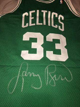 Larry Bird 33 Signed Celtics Jersey AUTO W/COA 2