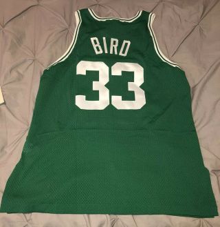 Larry Bird 33 Signed Celtics Jersey AUTO W/COA 3