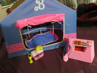 Rare Vintage Barbie 1991 All American Campsite Tent Access 40,  Items Nr