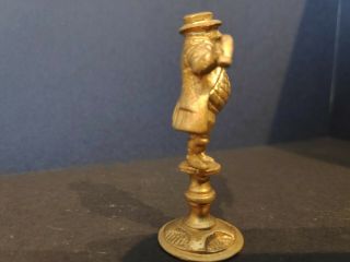 Vintage Brass Pipe Tamper - Dickens Character - Mr.  Pickwick 2