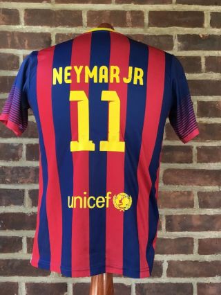 F.  C.  B.  Fc Barcelona Neymar Jr 11 Jersey Youth Size Medium