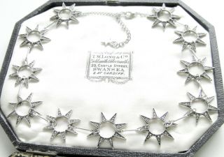 Statement Jewellery Art Deco Vintage Style Rhinestone Star Necklace