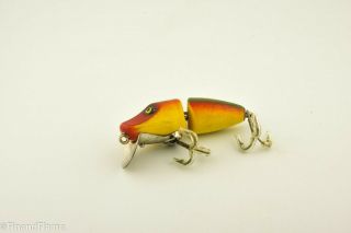 Vintage Paw Paw Jointed Rainbow 6100 Antique Fishing Lure Et33