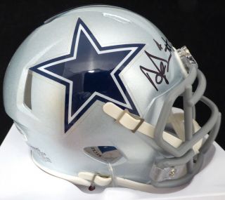 Dak Prescott Autographed Signed Dallas Cowboys Speed Mini Helmet Beckett