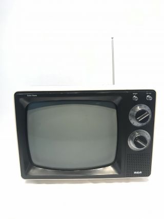 Cool Vintage Rca Dial Tv Solid State 12 " Television