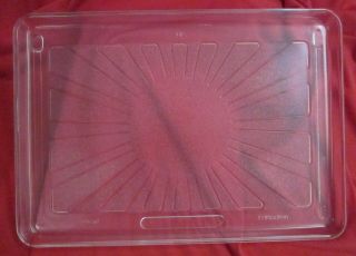 Vintage Microwave Glass Plate / Tray 15 1/4 " X 10 3/4 " 736t012p01