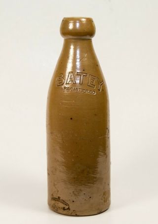 Rare Vintage Batey Stoneware Ginger Beer Bottle Fulham Pottery London