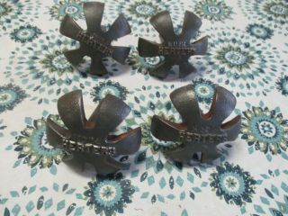 4 Vintage Herters No.  84 Grapple Claw Cast Iron Decoy Weights