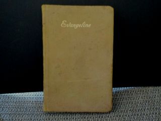 Evangeline By Henry Wadsworth Longfellow 1893 Tan Leather With Gilted Edges