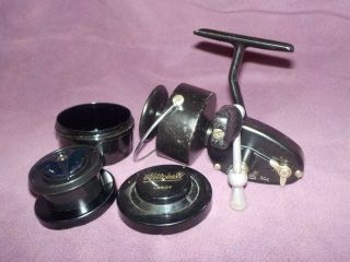 Garcia Mitchell 300 Spinning Fishing Reel With Extra Spool: Early Model