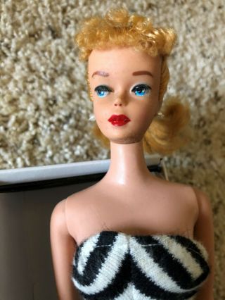 Vintage Barbie 4 Blonde Ponytail NM w/Original Box,  Accessories 3