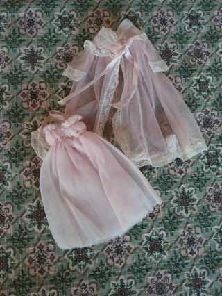 Vintage 8 " Tiny Betsy Mccall Doll 1950s Formal Dress Gown Outfit Pet Smoke