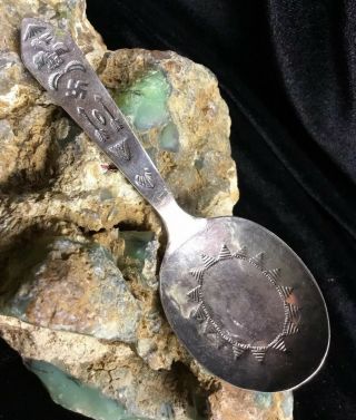 Fred Harvey Era,  Vintage Native American Silver “whirling Logs” Spoon