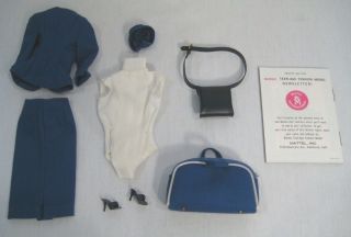 Vintage Barbie American Airlines Stewardess 984 Clothes Outfit Doll Complete 2