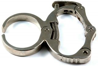 Heid & Roth Nipper Police Come A Long Non Locking Single Handcuff Antique Cuff