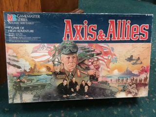 Axis & Allies Game Master Series Board Game - Vintage 1984 Classic Version