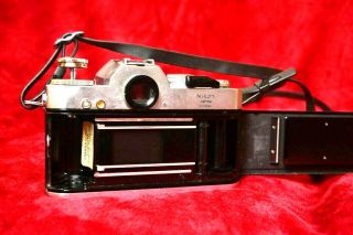 Vintage Nikon NIkkormat EL 35mm SLR film camera w/ Nikkor 50mm f/2 lens 2
