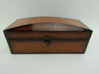 Vintage Wooden Treasure Trinket Storage Jewelry Gift Box Case Organizer