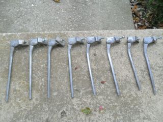 8 Vintage Greenfield Bike Bicycle Kick Stands 160 - 290 Mm Made In Usa