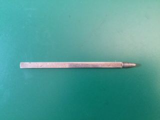 Dated 1897 Antique Edward Todd Sterling Silver Square Ruler Pencil Hard To Find