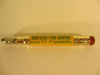 Vintage John Deere Plow Company Bullet Pencil Syracuse/springfield