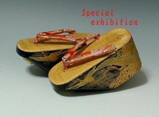 Japan Antique Edo Oiran Shoes Maiko Kimono Kanzashi Yoroi Katana Busho Samurai