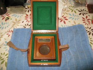 Antique Navy Hamilton Watch Co.  Model 22 Chronometer Watch Double - Box Wooden