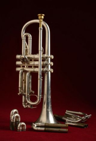Antique 1914 Holton Chicago Cornet - C/bb/a Hp And Lp Complete And Serviced