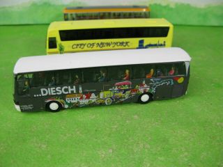 vintage praline / otero etc germany ho 1/87 plastic coaches x4 models toys 2245 3