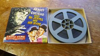 VINTAGE Abbott & Costello meet Dr.  JEKYLL,  Sci Fi,  8 MOVIE 8mm Film B&W 2