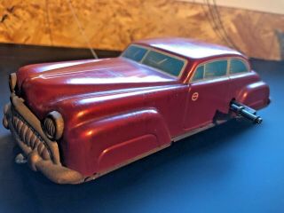 Antique Germany Distler Tin Wind Up Toy Car 8 " Big Prewar