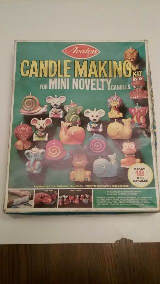 Vintage 1970s Avalon Candle Making Kit For Novelty Candles Mice,  Snails,  Whales,