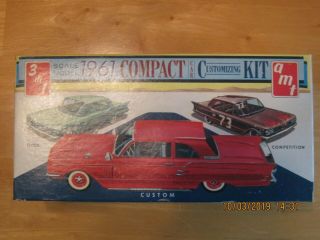 1961 Amt Pontiac Tempest 4 Door,  Instructions And,  Some Custom Parts.