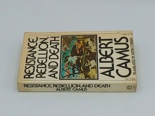 Resistance,  Rebellion,  and Death by Albert Camus (Vintage Books Paperback,  1974) 3