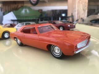 1969 Ss Chevrolet Camaro Vintage Promo Model Orange