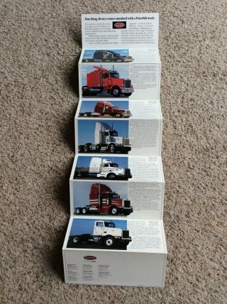 1990 Peterbilt Heavy - Duty Trucks,  Full Line Color Sales Handout.